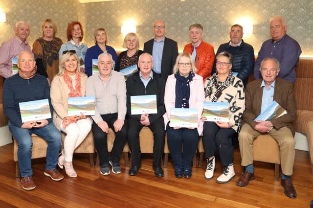 Members of the Local Action Group along with Council officials and DAERA representatives at their final Board Meeting on March 3.. Back Row L-R W King, P O’Brien (Council’s Funding Unit Manager), K Eyben, S McLaughlin, Councillor M A McKillop, A Nicholl (DAERA), Alderman M Fielding, P Mullan, G Evans (DAERA Programme Manager). Front Row L-R A McGarvey (Vice-Chairperson), M McCormack, N McFadden (Project Officer), Councillor D Nicholl (Chairperson), Alderman M Knight-McQuillan, A McNickle and T Collins
