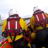 Larne in-shore lifeboat on service.