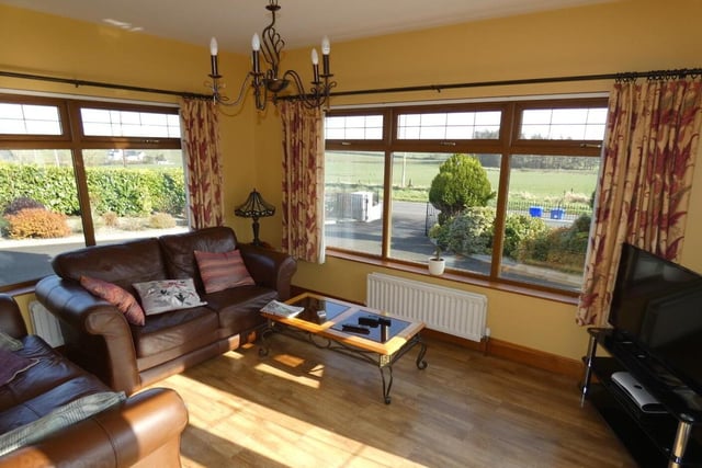 The property has a Sunroom  with superb picturesque elevated views of the surrounding countryside.