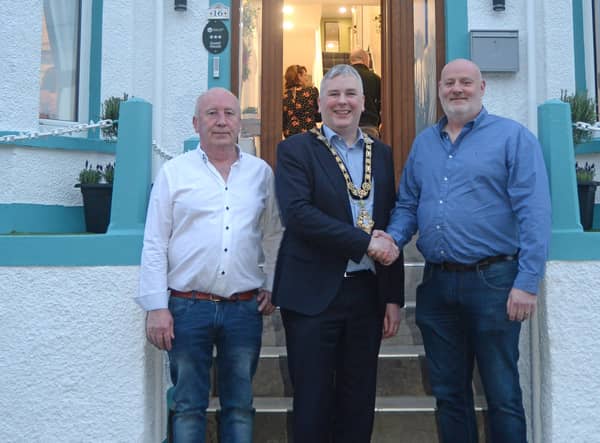 The Mayor officially opening Beulah House in Portrush