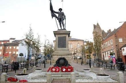 Dungannon cenotaph was attacked last weekend.