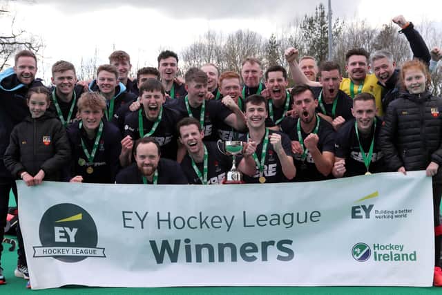 Lisnagarvey celebrate title success in the EY Hockey League