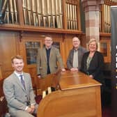 Pictured are Andrew Forbes, Richard Yarr, John Campbell, Rev Jane Nelson.