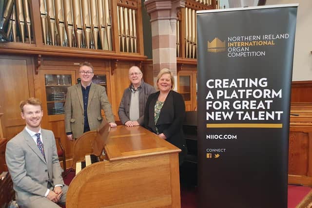Pictured are Andrew Forbes, Richard Yarr, John Campbell, Rev Jane Nelson.