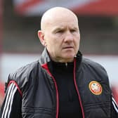 Portadown manager Paul Doolin watched his side fall to defeat on Saturday against Warrenpoint Town in the Danske Bank Premiership. Pic by Pacemaker.