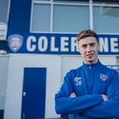 Matthew Shevlin has signed a new contract with Coleraine.  Mandatory Credit: David Cavan/Coleraine FC