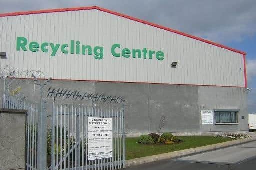 Magherafelt recycling centre which is due to close for a week for refurbishment.