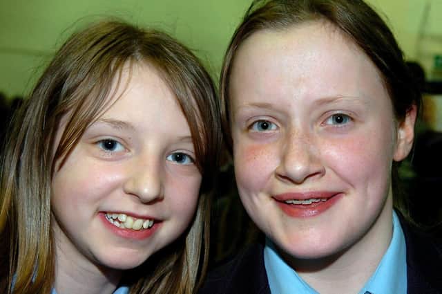 Hanna and Catherine who attended the 50-year celebration of Scripture Union at Cookstown High School in 2007.
