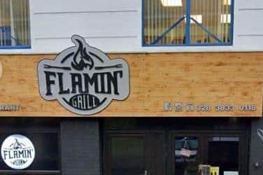 Flamin' Grill in Portadown closing due to a hike in energy prices as well as the price of stock. Photo courtesy of Google.