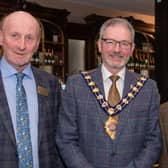 Co. Antrim Agricultural Association Chairman Robert Dick, Mayor of Mid and East Antrim Councillor, William McCaughey and Co. Antrim Agricultural Association President Sam Smith at the Ballymena Show launch event.