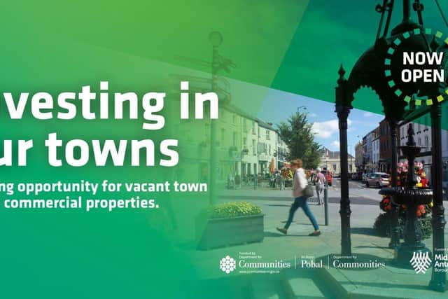 The Scheme's focus is on the provision of support across the three main town centres within the Borough: Ballymena, Carrickfergus and Larne, aimed at re-purposing vacant town centre commercial properties.