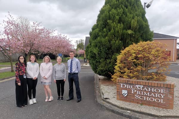 Joanne Thompson, Ciara Bratton, Emma Walker, Tiffany Bogle and Jason Scott