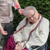 ‘Snakes Alive’ - this resident of Galgorm Care Home bravely encounters a ‘Wee Critter’ during the MEAAP event