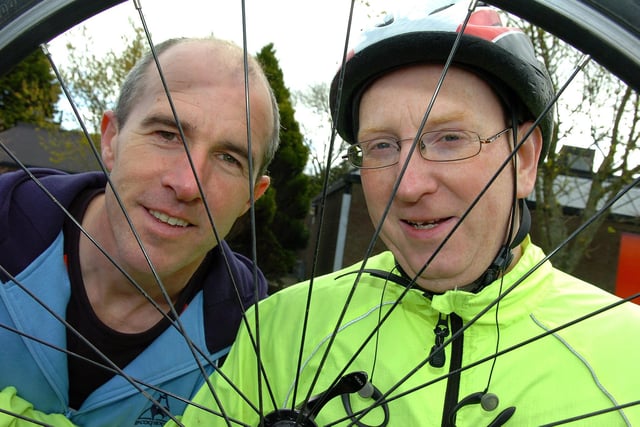 Paul Mallon and Robert Ryan who took part in the Mid-Ulster Duathlon.