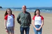 From left - Celia Kerr, John Turley of Turley Legal and Amelie Holden