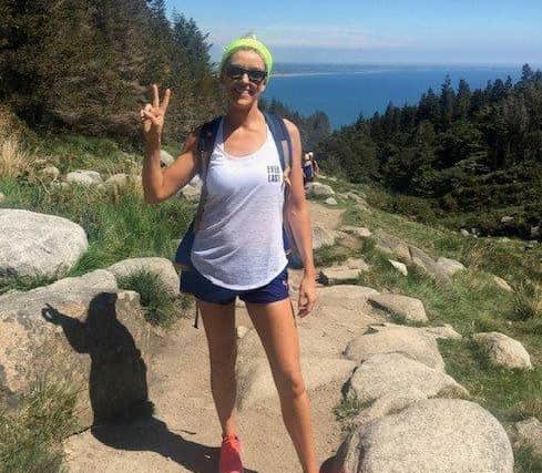 Colette has been hiking in the Mournes ahead of her gruelling challenge this summer.