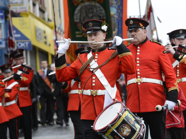 A drummer with the Churchill Flute Band. INLS2815-155KM