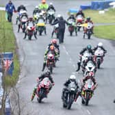 The start of the Supersport 600 race at the Tandragee 100 on Saturday.