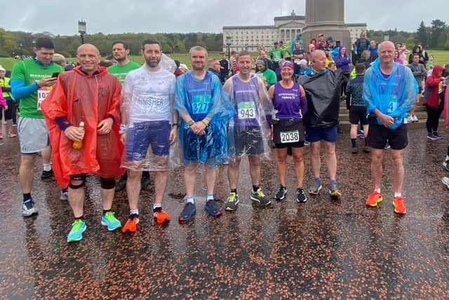 Belfast Marathoners at Stormont