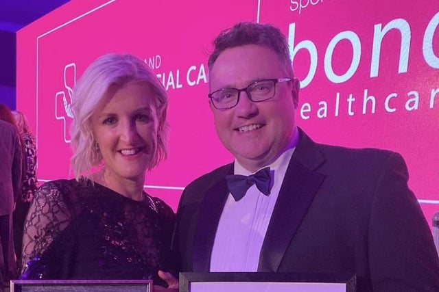Kathryn McGarrigle, Labour Ward Siste,  picked up a Highly Commended award for Midwife of the Year. and Stephen McGarrigle from Healthcare in Prison