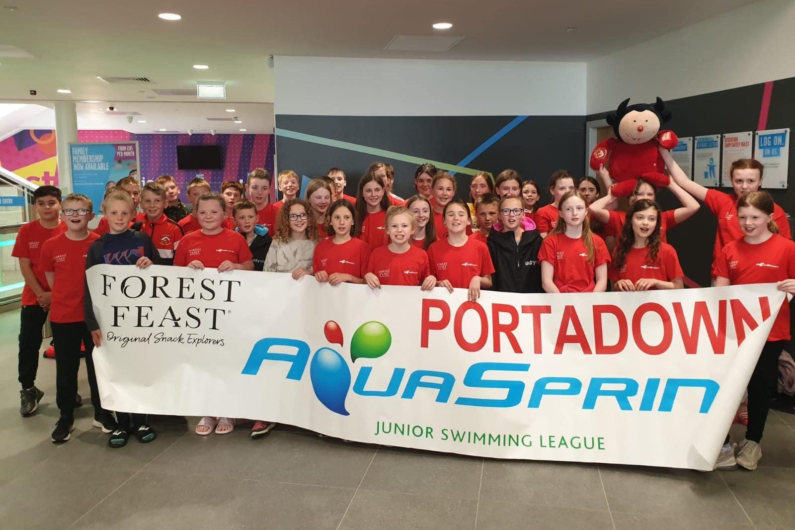 Portadowns young swimmers win five of last five galas making it through to swim offs