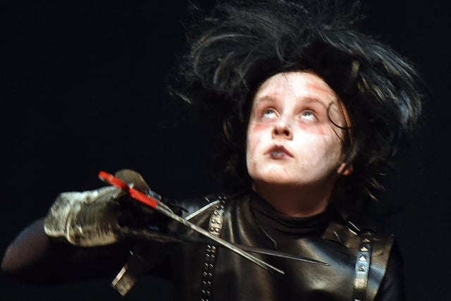 Elsie Knipe portrays Edward Scissorhands in the Character Solo 11-12 Years section of Portadown Dance Festival. INPT18-223.
