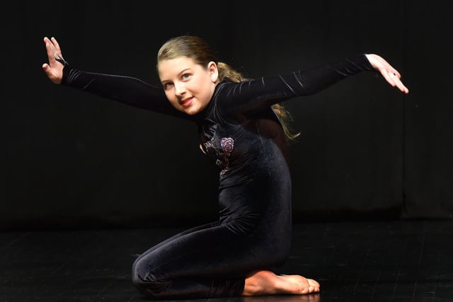 Cerys Connolly performing in the Modern Solo section of Portadown Dance Festival. INPT18-228.
