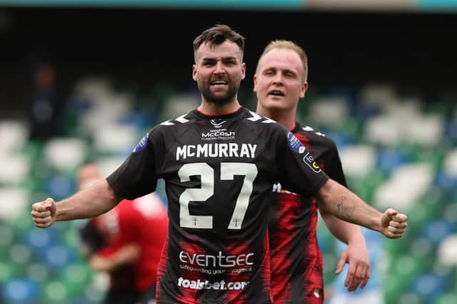 Johnny McMurray celebrates his late winner