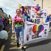 Press Eye - Belfast - Northern Ireland - 7th May 2022 - 

 
General view of the Lisburn & Castlereagh Mayorâ€TMs Carnival Parade and Family Fun Day. 
 
Groups and organisations within the Lisburn and Castlereagh community joined with the council to bring a very successful â€ ̃Rainbows and Umbrellas - Brighter Days Aheadâ€TM Mayorâ€TMs Carnival Parade and Family Fun Day to the city.  Over 11,000 enjoyed the day which culminated in Wallace Park with musical, crafts, horticulture and funfair amusements to name a few of the activities.
 
 

Photo by Kelvin Boyes / Press Eye.