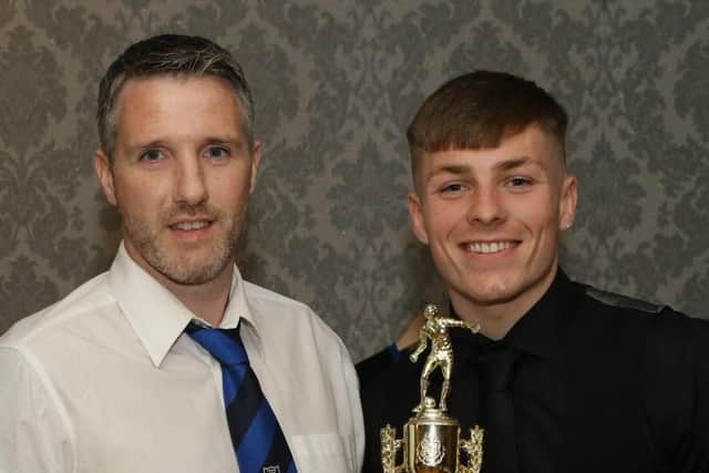 Killymoon Rangers FC player of the year was Davy McMullan