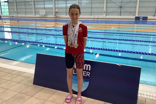 Gracie McNeill from Portadown Swimming Club at the South Lakes Leisure Centre in Craigavon.