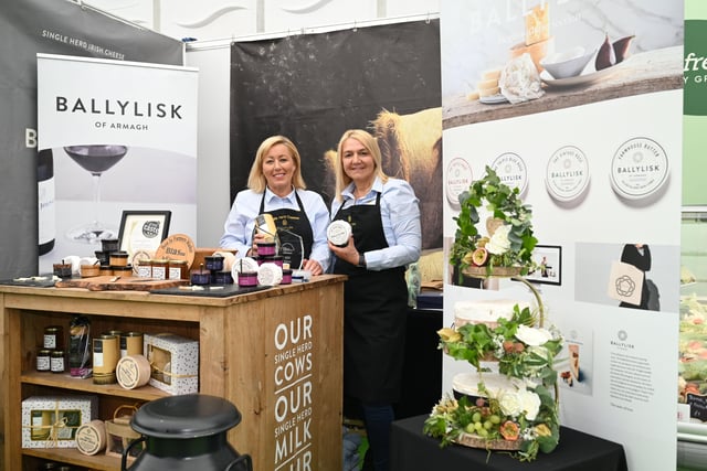 Angela O'Rourke and Andrena Nash - Ballylisk of Armagh  pictured at the Armagh City Banbridge and Craigavon Borough Council, Food Heartland showcase at Balmoral show. Picture McAuley Multimedia