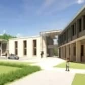 An artist's impression of proposed new school buildings