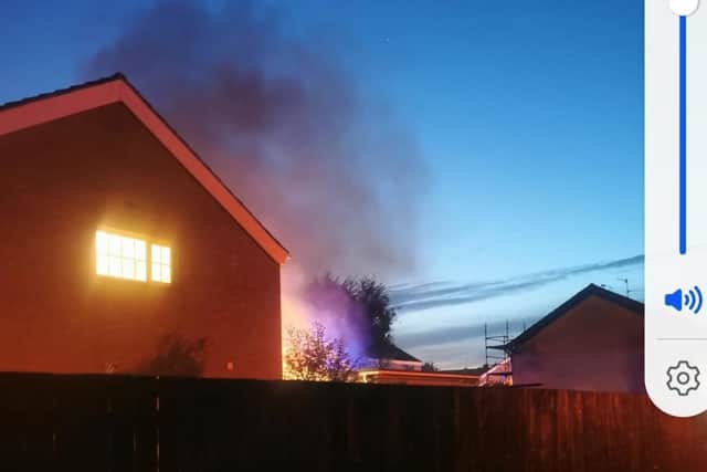 Fire at a house in Pinebank, Craigavon on Saturday evening.