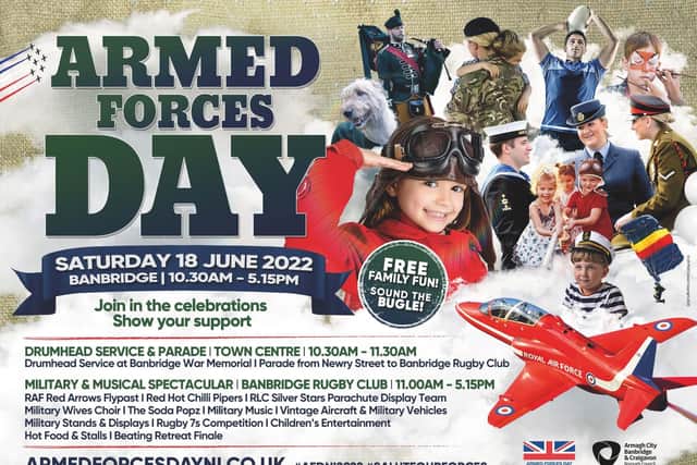 Armed Forces Day, organised by Armagh, Banbridge and Craigavon Council, is to be held in June this year.