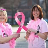 Mother and daughter, Helena Blair and Sally Smyth, from Moira launch Breast Foot Forward for Action Cancer