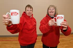 L-R, Maura Pringle from St Malachy’s Parish Church in Hillsborough and Frances Francey from Hillsborough Presbyterian Church. Credit: Stephen Hamilton/Press Eye