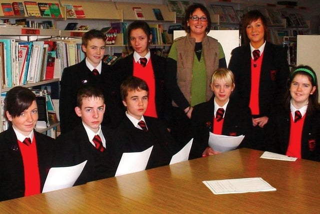Members of the new Student Council  at Our Lady of Lourdes School, Ballymoney, back in 2007.  The group was guided by staff member Mrs Wallace