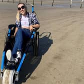 Thanks to the Mae Murray Foundation disabled people of all ages are now able to enjoy Portstewart Strand