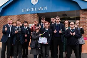 Pupils from Beechlawn Special School Sixth Form who have been nominated for ‘Film Club of the Year’ at this year’s Into Film Awards