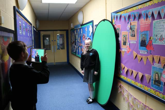 Cranmore Integrated Primary School pupils, Eli and Ava were part of a project celebrating 40 years of Integrated Education in Northern Ireland