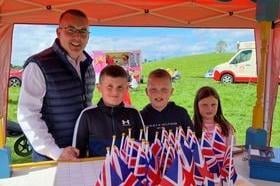 Armagh, Banbridge and Craigavon Councillor Paul Berry at the Village Fete organised by Mavemacullen Accordion Band  in Clare, Tandragee on May 21 to celebrate the Queen’s Platinum Jubilee.