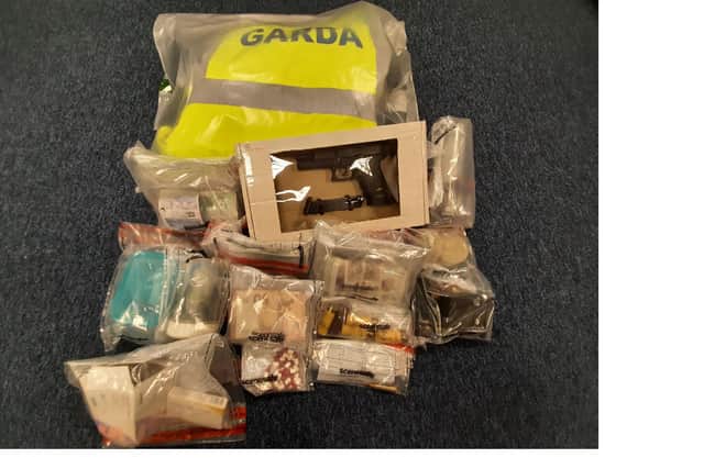 Items seized in the search in Bellaghy. Picture: PSNI