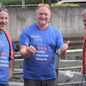 Friends SteVe Flynn, Ronan Morris, Noel Gourley, together with Kevin Fitzpatrick (missing from photo) will canoe from the Scottish HIghlands to the North Sea to raise money for charity