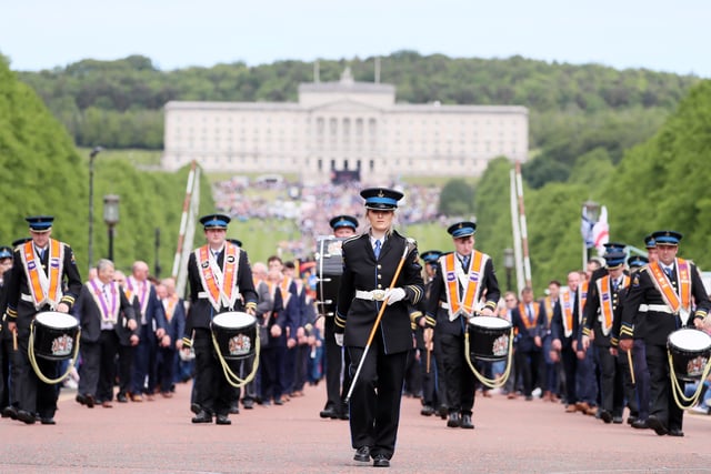 The parade sets off for the city centre. 



Picture by Jonathan Porter/PressEye