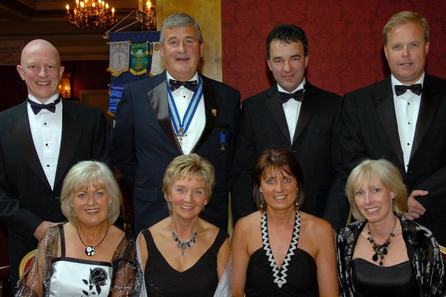 Lining up for our lensman at the Cookstown Rotary Club May Ball in 2007 were Dorothy and David Lyttle, Carol and Alastair Laird, Diane and Alastair McIvor and Catherine and Paul Iwrin.