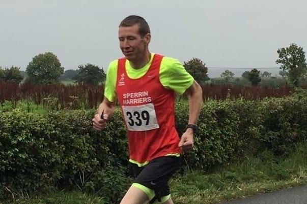 Paul McLaughlin took second at the Omagh Parkrun