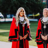 The Mayor of Antrim and Newtownabbey, Councillor Stephen Ross and the Deputy Mayor, Councillor Leah Smyth.