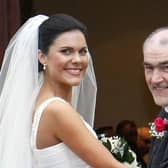 GAA manager Mickey Harte with his daughter Michaela on her wedding day ahead of her marriage to John McAreavey. Picture: Pacemaker.
