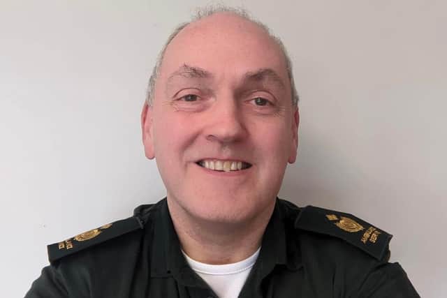 Portrush man Sean Mullan who has been awarded the MBE for services to the NI Ambulance Service